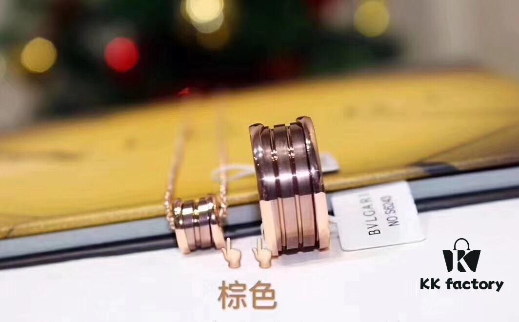 692fc62999f2d84055c88afd Bvlgari Brown Ceramic Ring Limited Edition