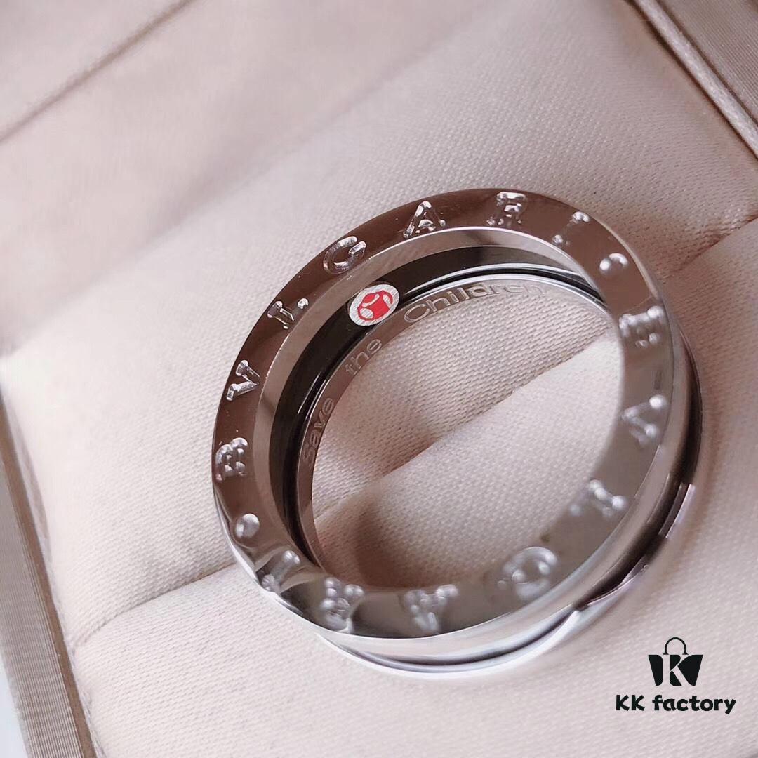 692fc64699f2d84055c88b3b BVLGARI Bulgari Classic Series Charity 'Little Red Person' Ring - Couple's Ring, In Stock with Full Packaging, Sizes 5–11