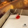 692fc64c99f2d84055c88b4b Bvlgari - Little Dress Bracelet, Exquisite 925 Sterling Silver with 18K Rose Gold Plating, Inlaid with Natural Mother of Pearl and Red Carnelian
