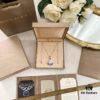 692fc65c99f2d84055c88b67 🎄Christmas Gift 🎁 BVLGARI Bulgari New Full Diamond Fan Necklace, V-Gold Plated Material