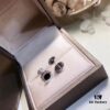 UFO Back Ear Studs [Proxy Purchase Version] BVLGARI Bulgari Classic Black and White Ceramic Earrings with Mother-of-Pearl and Onyx Inlay, Double-Sided Wearable Design