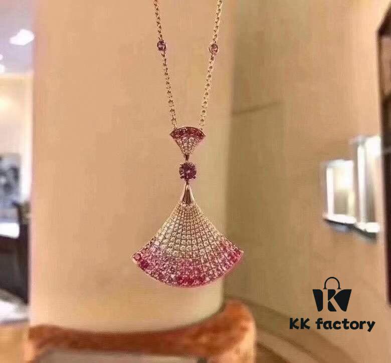 692fc66299f2d84055c88b74 BV Diva 2020 Latest Pink Sapphire Large Pendant Necklace