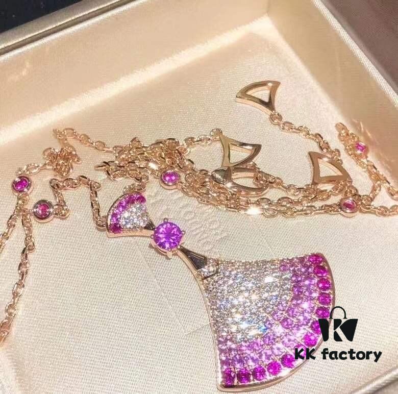 692fc66699f2d84055c88b7b BV Diva 2020 Latest Pink Sapphire Large Pendant Necklace