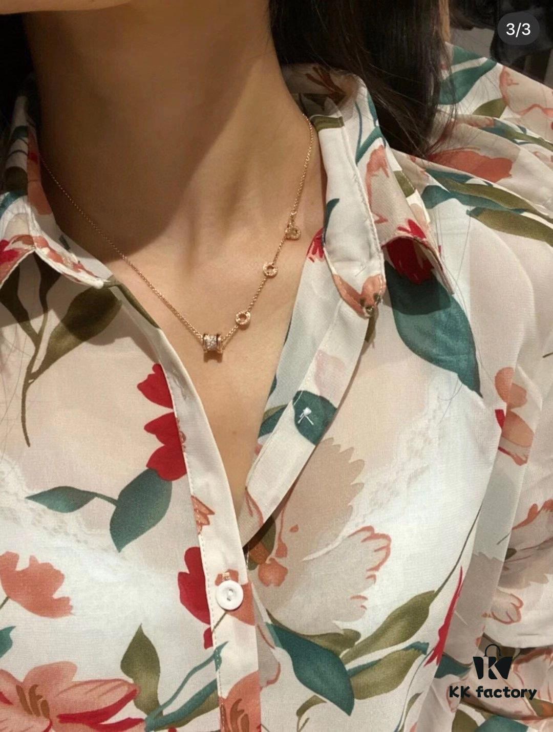 692fc66b99f2d84055c88b84 BVLGARI Bulgari Yellow Gold Spring Series Necklace - In Stock