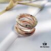 BVLGARI Diamond-Paved Openwork Ring