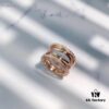 BVLGARI Diamond-Paved Openwork Ring