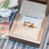 692fc6a299f2d84055c88be9 New 925 Natural White Mother of Pearl Bvlgari Coin Ring