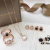 692fc6a999f2d84055c88bf8 BVLGARI Bulgari Classic Reversible Toggle Necklace Ring Earrings Bracelet Set | Pearl Inlay and Onyx | Flip Design in Black and White | Premium Gold-Plated 18K Quality