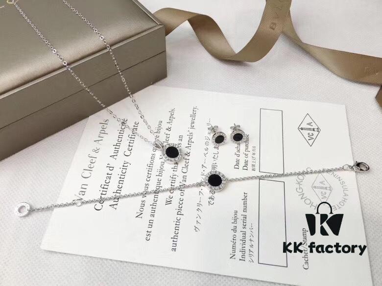 692fc6a999f2d84055c88bf9 BVLGARI Bulgari Classic Reversible Toggle Necklace Ring Earrings Bracelet Set | Pearl Inlay and Onyx | Flip Design in Black and White | Premium Gold-Plated 18K Quality