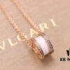 692fc6ab99f2d84055c88c00 Bvlgari B.zero1 Pink Gold Full Diamond White Ceramic Necklace