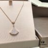 692fc6b699f2d84055c88c1b BVLGARI Bulgari Divas' Dream Embrace Your True Self Fan Full Diamond Necklace, 18K Gold Plated with Fully Set Diamond Craftsmanship