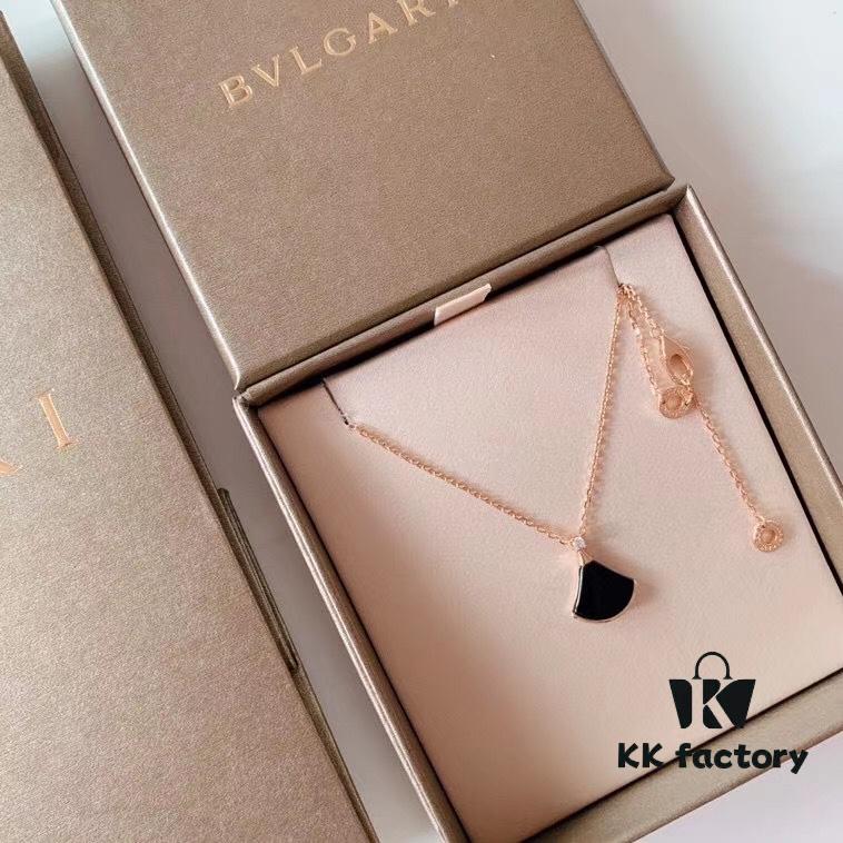 692fc6b699f2d84055c88c1c Small Fan Pendant Necklace Inspired by Bvlgari