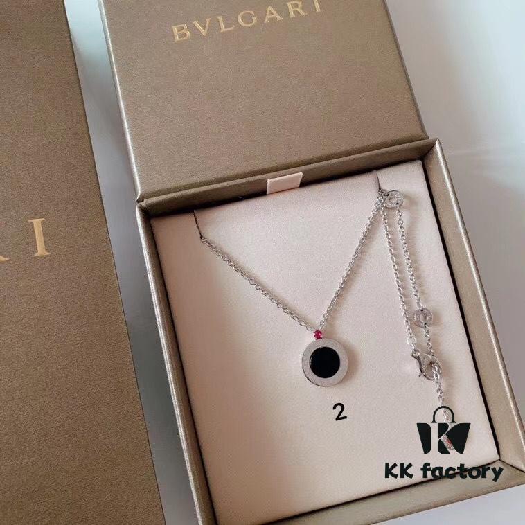 692fc6c499f2d84055c88c42 BVLGARI BV Classic Bestselling Styles, Sterling Silver, Curved Version, Top-Quality Export, Ceramic Side Wall Engraved with Boutique Logo, Original Font Printing Throughout Including Inner Parts, Precisely Carved Using Imported Engraving Machines to Match Original Exactly! Three Loops for Adjustable Length! Thick Chain, 50cm Long, Unisex Wear! Authentic Original Clasp