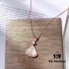 692fc6cd99f2d84055c88c59 Bvlgari-inspired Rose Gold Plated 925 Sterling Silver Necklace with Elegant Fan Pendant, Adjustable Length, Luxurious and Timeless Design