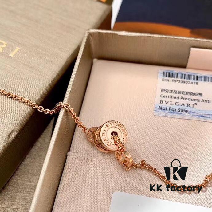 692fc6d399f2d84055c88c69 BVLGARI B-Zero Series Serpenti Full Diamond Rose Gold Bracelet S925 Sterling Silver Plated with 18K Thick Gold and Swarovski Crystals