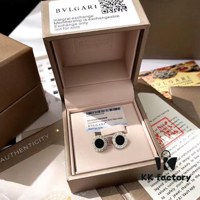 692fc6d699f2d84055c88c74 BVLGARI B.ZERO1 Series Stud Earrings with Black Onyx, 925 Silver Version