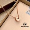 692fc6d799f2d84055c88c78 Bvlgari Serpenti Rose Gold Full Diamond Necklace in 925 Sterling Silver with 18K Thick Gold Plating