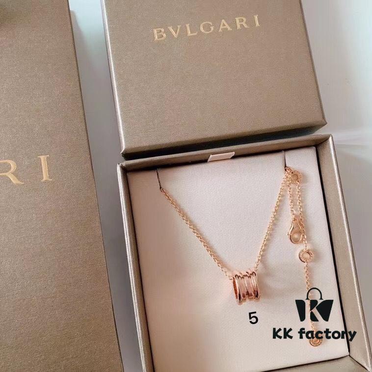 692fc6d899f2d84055c88c7c BVLGARI BV Classic Bestselling Styles, Sterling Silver, Curved Version, Top-Quality Export, Ceramic Side Wall Engraved with Boutique Logo, Original Font Printing Throughout Including Inner Parts, Precisely Carved Using Imported Engraving Machines to Match Original Exactly! Three Loops for Adjustable Length! Thick Chain, 50cm Long, Unisex Wear! Authentic Original Clasp