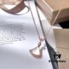 692fc6db99f2d84055c88c88 Bvlgari-inspired Rose Gold Plated 925 Sterling Silver Necklace with Elegant Fan Pendant, Adjustable Length, Luxurious and Timeless Design