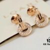 692fc6e299f2d84055c88c9c Top-Tier Bvlgari 2020 Roman Series Classic Disc Diamond Letter Stud Earrings, Exclusive Launch