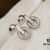 692fc6e299f2d84055c88c9d Top-Tier Bvlgari 2020 Roman Series Classic Disc Diamond Letter Stud Earrings, Exclusive Launch