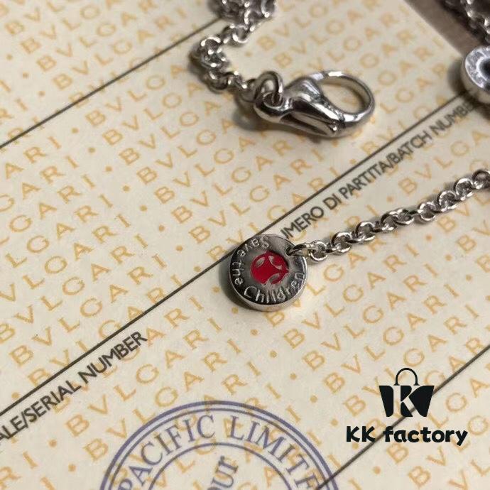 692fc6e399f2d84055c88ca0 Exclusive In-Stock! BVLGARI Bulgari Classic Series Charity 'Little Red Man' Necklace for Couples – Ready to Ship, Full Packaging