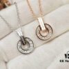 692fc6e699f2d84055c88ca8 BVLGARI 👑 Top-tier Bulgari 2020 Roma Collection Classic Disc Diamond Letter Necklace ❤️ High-end Handcrafted Inlay with Refined Details Matching Store Engraving