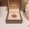 BVLGAR Classic Reimagined: Bvlgari Shell Dress Ring with Serpent Design, Adjustable Silver Gold Plated Ring Featuring Natural Mother of Pearl and Brilliant Diamonds