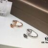 692fc6f199f2d84055c88cc3 High-End Custom BVLGARI Diva Series Fan-Shaped Micro-Pave Ring in 18K Rose/White Gold Plating with Imported Zirconia