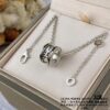 692fc6ff99f2d84055c88cdd New Two-Tone 925 CNC High-Quality Bulgari Spiral Necklace with Studs and Black Ceramic Edge