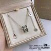 692fc6ff99f2d84055c88cde New Two-Tone 925 CNC High-Quality Bulgari Spiral Necklace with Studs and Black Ceramic Edge
