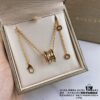 692fc70299f2d84055c88ce4 New Two-Tone 925 CNC High-Quality Bulgari Spiral Necklace with Studs and Black Ceramic Edge