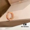 692fc70499f2d84055c88ced New BVLGARI B.zero1 Rock Series Spring Ring with Rivet Design, Full Diamond Inlay, Unisex Couple Rings