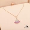 692fc70799f2d84055c88cf5 DIVAS' DREAM Series Necklace BVLGARI Bulgari Limited Edition for Qixi Valentine's Day, 18K Rose Gold with Round Brilliant Diamond (0.07ct), Pink Sapphire (0.57ct), and Pavé Diamonds (0.14ct)