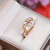 692fc70899f2d84055c88cf9 Bvlgari Serpenti Series White Mother-of-Pearl Diamond-Inlaid Snake Ring, V Gold Material with Imported High-Carbon Diamonds, Hand-Set, Adjustable Unisex Ring