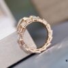 692fc70c99f2d84055c88d04 Bvlgari Serpenti Series White Mother-of-Pearl Diamond-Inlaid Snake Ring, V Gold Material with Imported High-Carbon Diamonds, Hand-Set, Adjustable Unisex Ring
