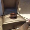 692fc72099f2d84055c88d32 Bulgari! Ceramic Honeycomb Ring, Dual Black Ceramic Couple's Style, S925 Pure Silver Material