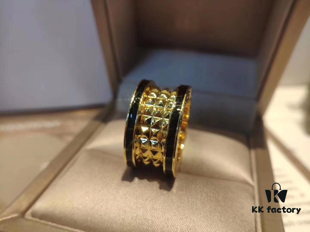 692fc72499f2d84055c88d3c Bulgari! Ceramic Honeycomb Ring, Dual Black Ceramic Couple's Style, S925 Pure Silver Material