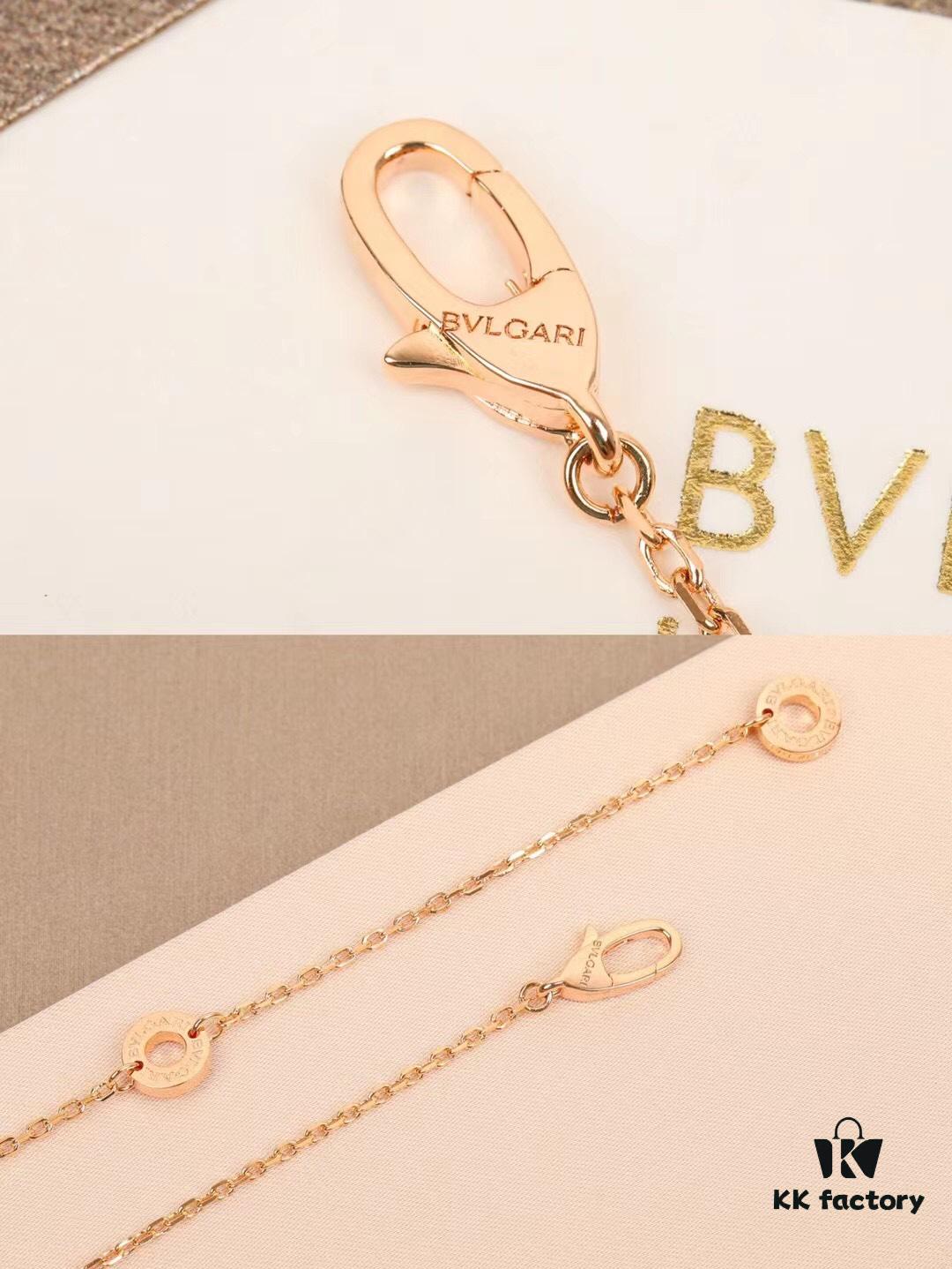 692fc72699f2d84055c88d3f DIVAS' DREAM Series Necklace BVLGARI Bulgari Limited Edition for Qixi Valentine's Day, 18K Rose Gold with Round Brilliant Diamond (0.07ct), Pink Sapphire (0.57ct), and Pavé Diamonds (0.14ct)