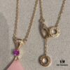 692fc73e99f2d84055c88d6f New Arrival, Bvlgari Diva's Dream Series, Limited Edition Pink Opal and Pink Sapphire Pendant Necklace for Qixi Festival