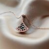 692fc74699f2d84055c88d79 BVLGARI Bvlgari Series Rose Gold Round Stud Earrings and Natural Malachite Fan Pendant Necklace