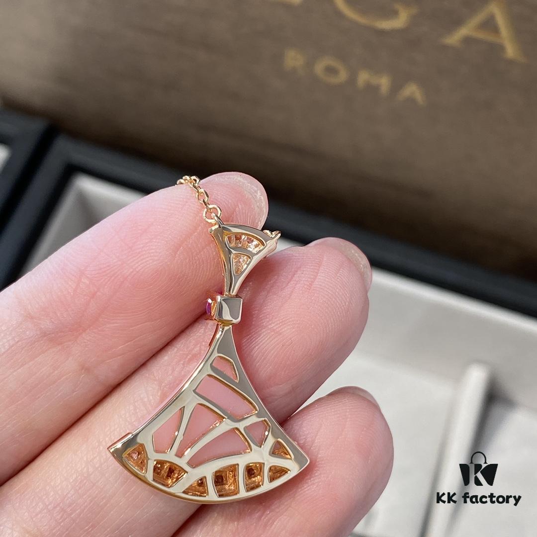 692fc74899f2d84055c88d7a New Arrival, Bvlgari Diva's Dream Series, Limited Edition Pink Opal and Pink Sapphire Pendant Necklace for Qixi Festival