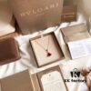 692fc74a99f2d84055c88d80 S925 Silver Plated with K-Gold【Bulgari Christmas Limited Edition】Bvlgari DIVAS DREAM Series Rose Gold Necklace, Exquisite Design, Highly Recommended!
