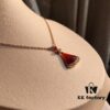 692fc74e99f2d84055c88d86 S925 Silver Plated with K-Gold【Bulgari Christmas Limited Edition】Bvlgari DIVAS DREAM Series Rose Gold Necklace, Exquisite Design, Highly Recommended!