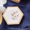 692fc75b99f2d84055c88d95 BVLGARI Bulgari Divas' Dream Series Mother-of-Pearl Rose Gold 'Little Skirt' Stud Earrings