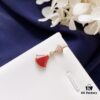 692fc75f99f2d84055c88d9a Bvlgari Divas Dream Series Rose Gold Red Stud Earrings - Christmas Limited Edition