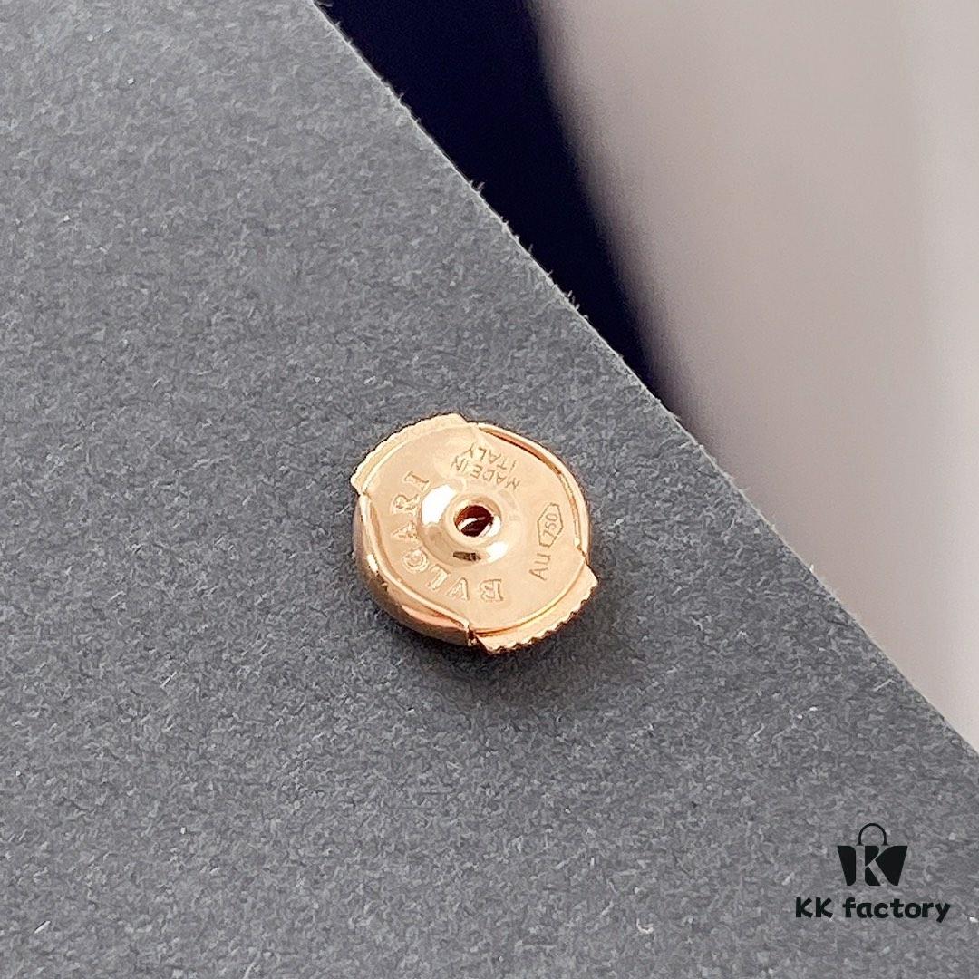 692fc76699f2d84055c88da2 Bvlgari Divas Dream Series Rose Gold Red Stud Earrings - Christmas Limited Edition