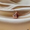 692fc76a99f2d84055c88da9 S925 Silver Plated with 18K Gold Bvlgari Divas' Dream Series Natural Red Agate Fan Pendant Necklace