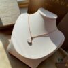 692fc76d99f2d84055c88dab S925 Silver Plated with K Gold Bulgari Divas Dream Series Mother-of-Pearl Fan Pendant Necklace, Champagne Gold and White, Versatile Elegant Style