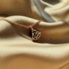 692fc77299f2d84055c88db1 S925 Silver Plated with K Gold Bulgari Divas Dream Series Mother-of-Pearl Fan Pendant Necklace